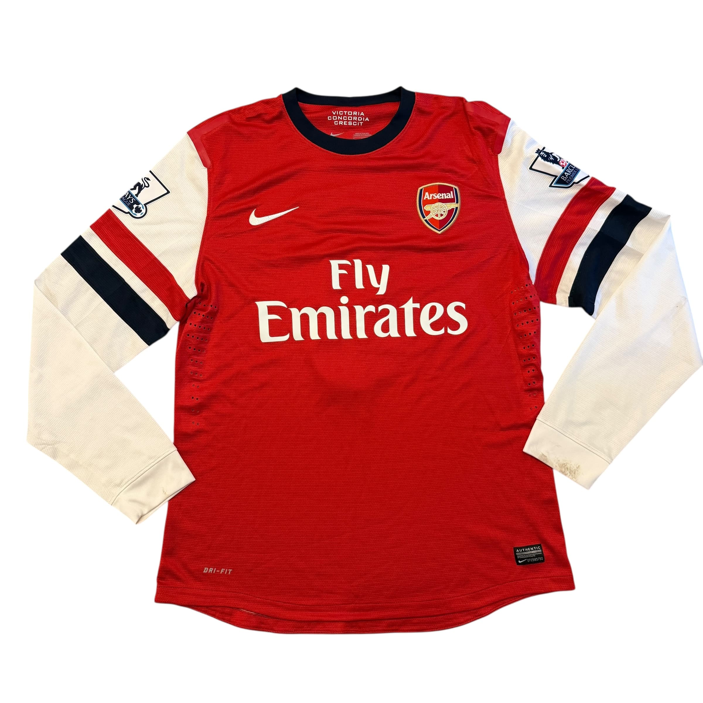 Arsenal 2012/2013 Match Worn Home Shirt - Mertersacker 4 - Image 2