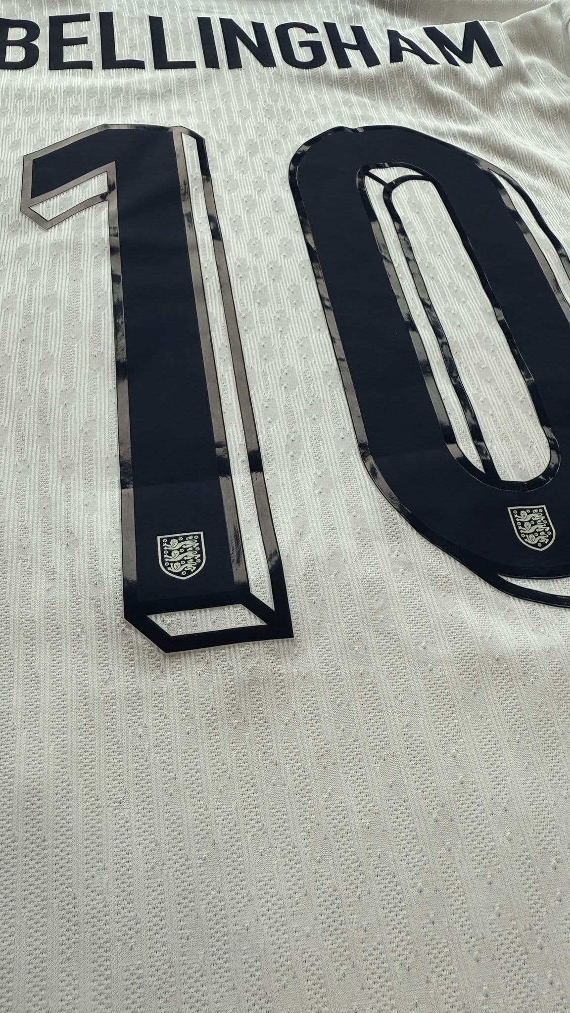 EURO 2024 Match Issued England Home Shirt - Jude Bellingham v Denmark - Image 5