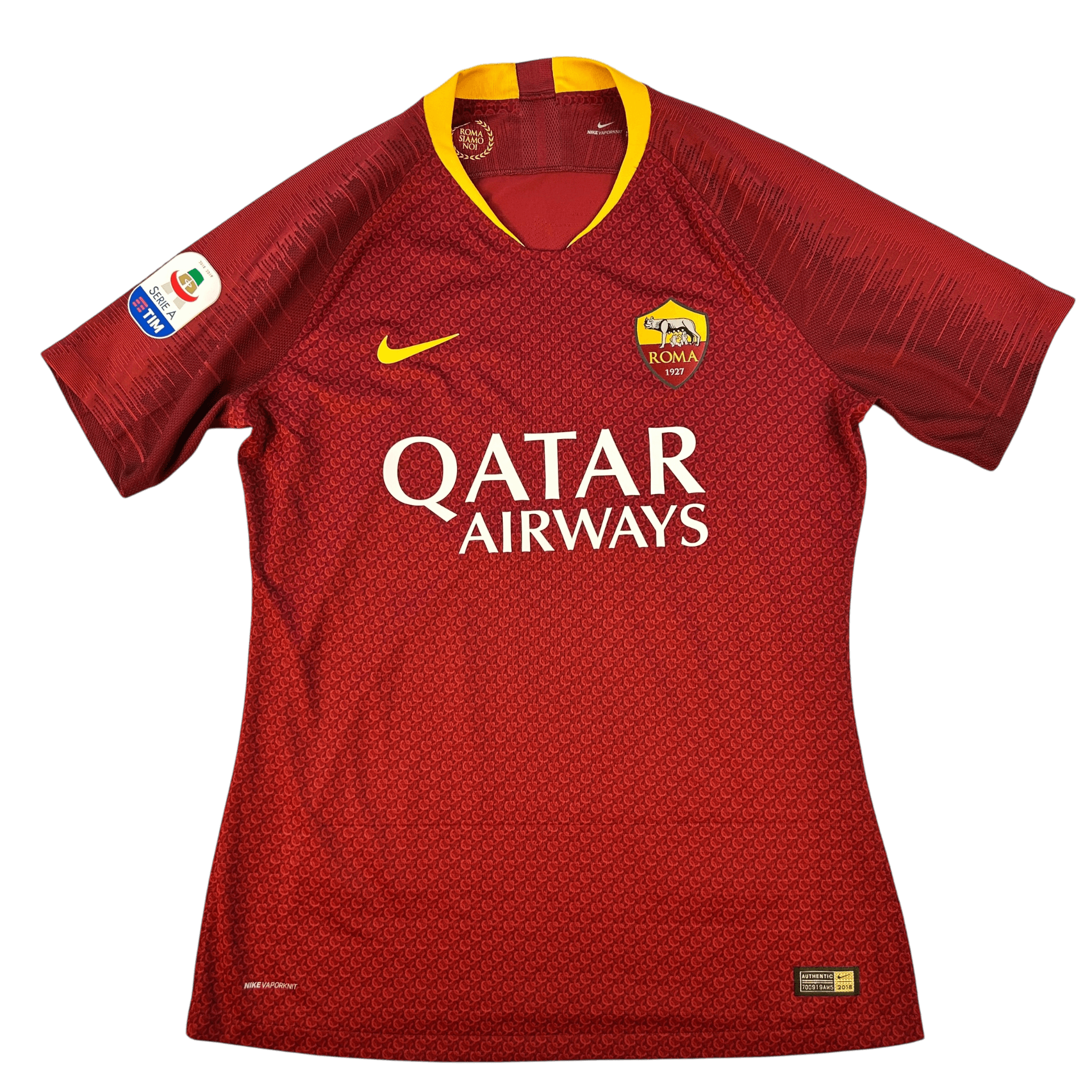 AS Roma 2018/2019 Match Issued Home Shirt - Kolarov 11 - AS ROMA Verification - Image 2