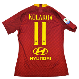 AS Roma 2018/2019 Match Issued Home Shirt - Kolarov 11 - AS ROMA Verification
